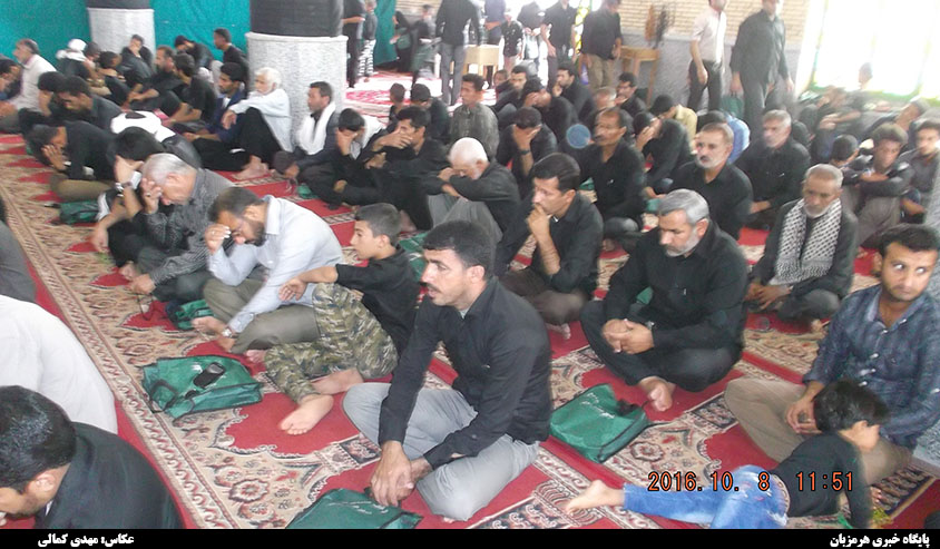 عزاداری نمازگزاران جمعه هشت بندی در روز پنجم محرم + تصاویر