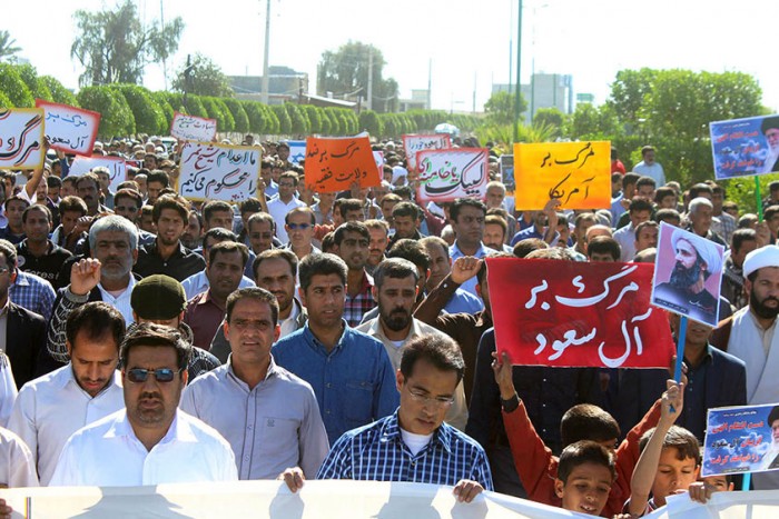 گزارش تصویری/ راهپیمایی اعتراض آمیز مردم هشت بندی نسبت به اعدام شیخ النمر