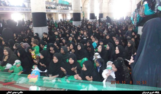 سوگواره شیرخوارگان حسینی در مسجد جامع هشت بندی برگزاری شد + تصاویر