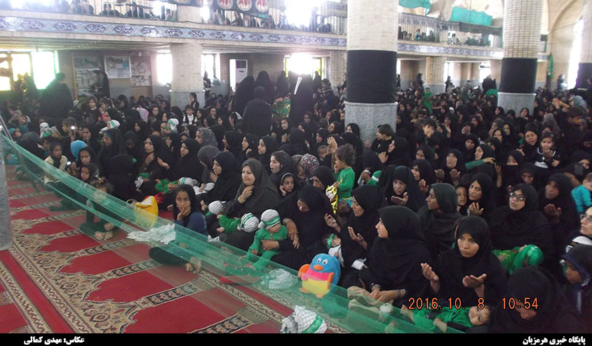 سوگواره شیرخوارگان حسینی در مسجد جامع هشت بندی برگزاری شد + تصاویر