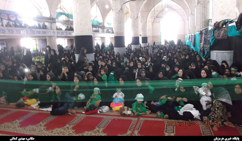 سوگواره شیرخوارگان حسینی در مسجد جامع هشت بندی برگزاری شد + تصاویر