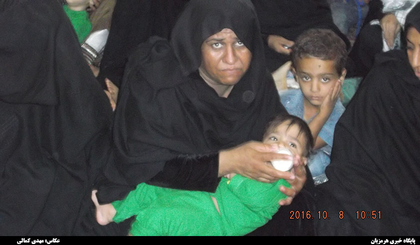 سوگواره شیرخوارگان حسینی در مسجد جامع هشت بندی برگزاری شد + تصاویر