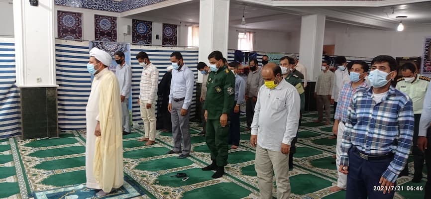 گزارش تصویری/ اقامه نماز عید قربان در جزیره ابوموسی