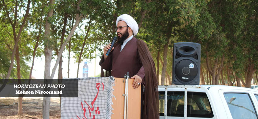 گزارش تصویری/ مراسم یوم الله سیزدهم آبان در جزیره ابوموسی جنوبی ترین نقطه ایران