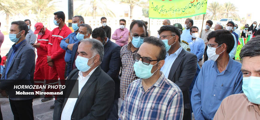 گزارش تصویری/ مراسم یوم الله سیزدهم آبان در جزیره ابوموسی جنوبی ترین نقطه ایران