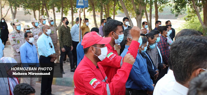 گزارش تصویری/ مراسم یوم الله سیزدهم آبان در جزیره ابوموسی جنوبی ترین نقطه ایران