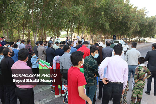 گزارش تصویری/ مراسم یوم الله سیزدهم آبان در جزیره ابوموسی جنوبی ترین نقطه ایران