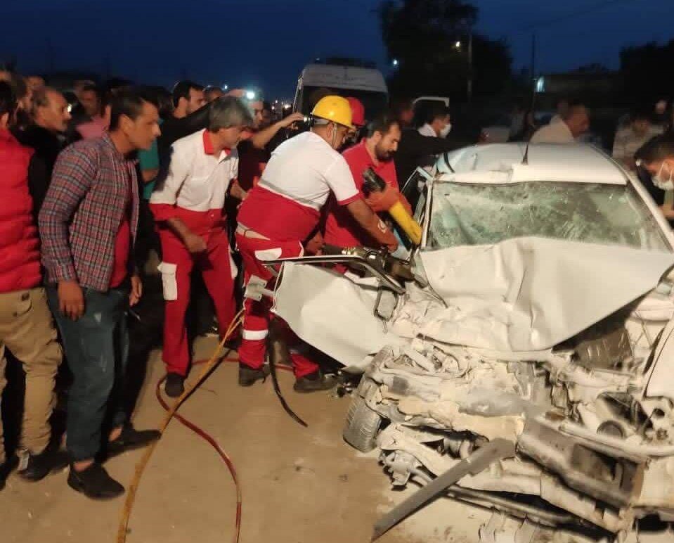 مرتضی مرادی‌پور : تصادف مرگبار پژو و پراید در شهرستان خمیر استان هرمزگان با 4 کشته