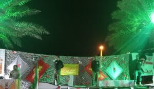 عکس/ فضای جزیره ابوموسی با حضور پیکر مطهر شهید گمنام عطرآگین شد