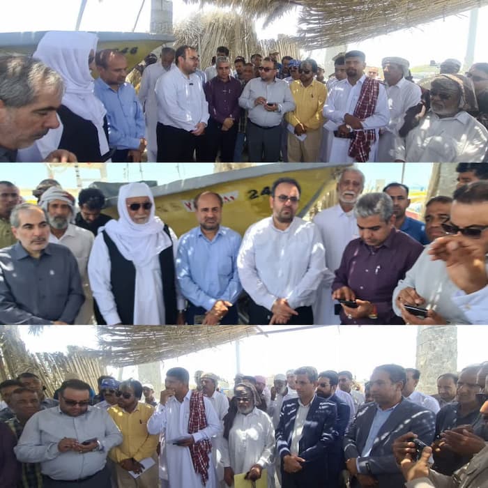 بازدید سید حسین حسینی رئیس سازمان شیلات ایران از مركز تخليه صيد جاسك كهنه