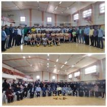 آیین اختتامیه مسابقات استانی والیبال فرهنگیان در شهرستان میناب برگزار شد