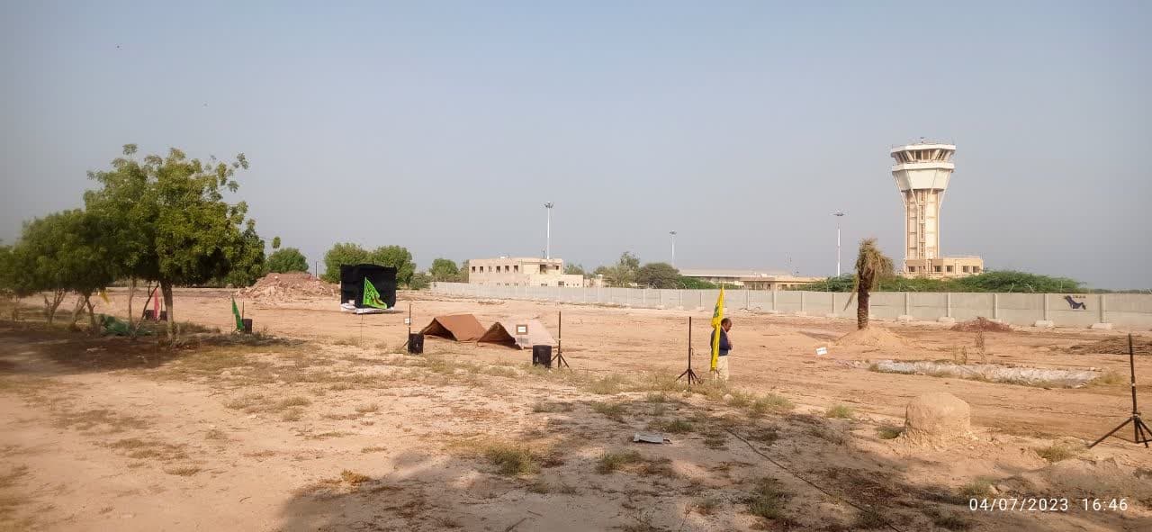 گزارش تصویری/ بازسازی واقعه غدیر خم در جزیره ابوموسی