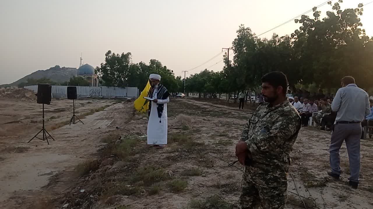 گزارش تصویری/ بازسازی واقعه غدیر خم در جزیره ابوموسی