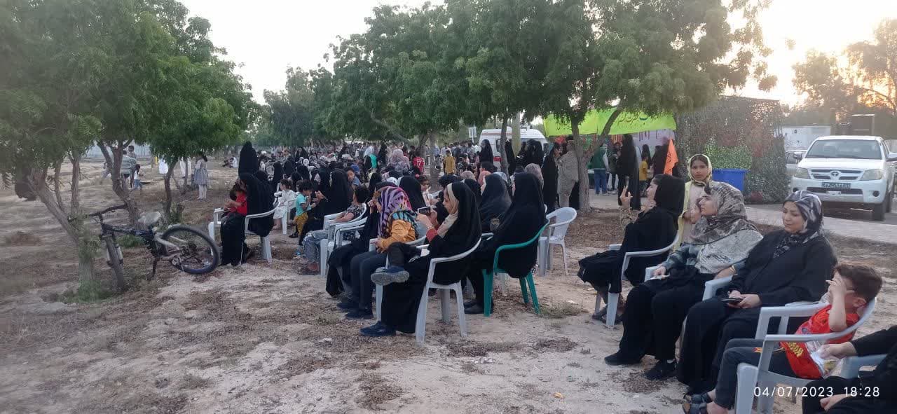 گزارش تصویری/ بازسازی واقعه غدیر خم در جزیره ابوموسی