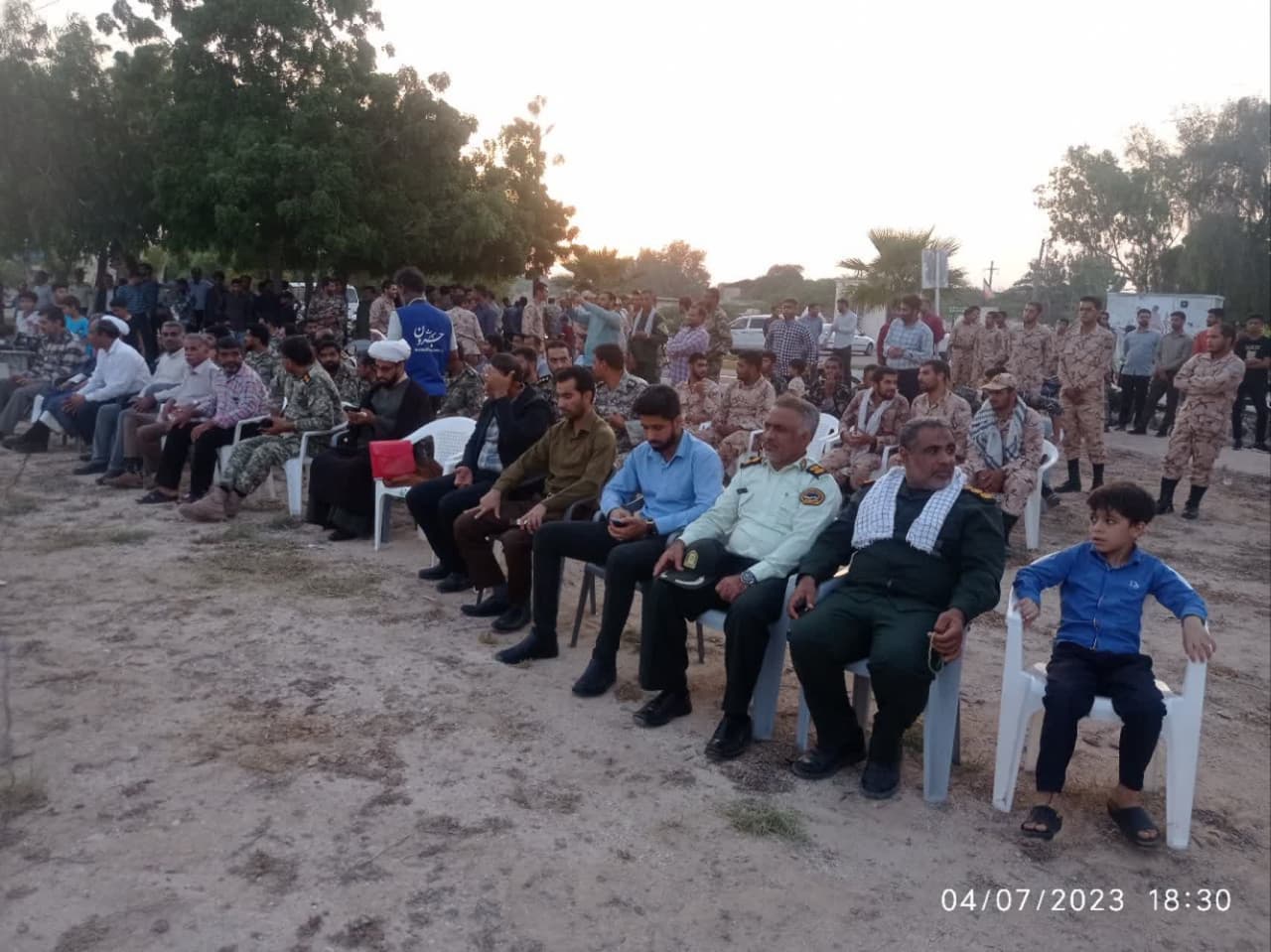 گزارش تصویری/ بازسازی واقعه غدیر خم در جزیره ابوموسی