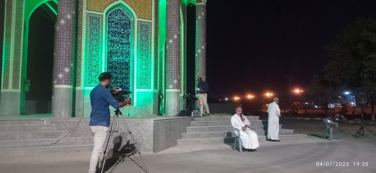 گزارش تصویری/ بازسازی واقعه غدیر خم در جزیره ابوموسی