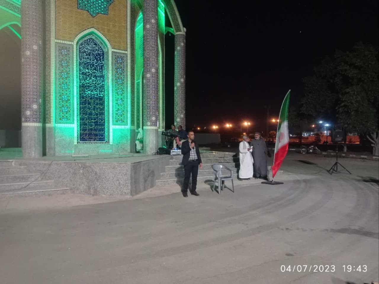 گزارش تصویری/ بازسازی واقعه غدیر خم در جزیره ابوموسی