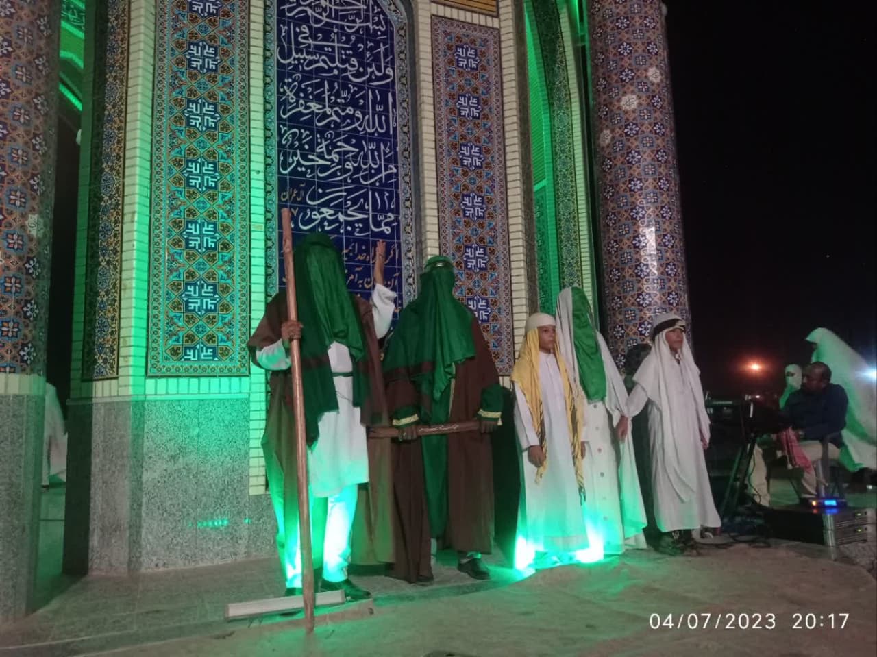 گزارش تصویری/ بازسازی واقعه غدیر خم در جزیره ابوموسی