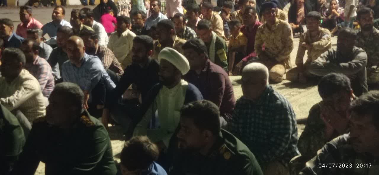 گزارش تصویری/ بازسازی واقعه غدیر خم در جزیره ابوموسی