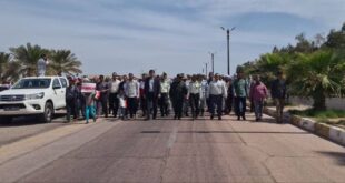 به روای تصویر/ راهپیمایی روز قدس در جنوبی ترین نقطه ایران جزیره بوموسی