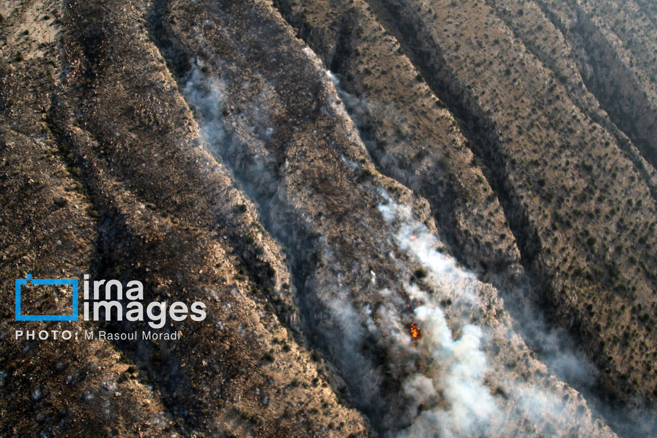 آتش سوزی منطقه هماگ بندرعباس