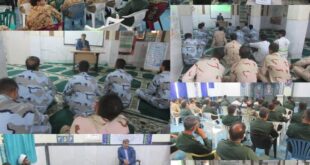 برگزاری سلسله نشست های جهاد تبیین نیروهای‌مسلح‌بامحوریت‌مکتب‌الهی‌امام‌خمینی‌( ره)‌دربندرسیریک