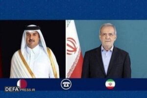 تأکید ایران و قطر بر تلاش مشترک برای توقف جنایات در غزه