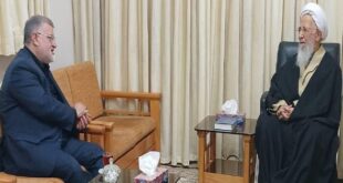 تأکید بر خدمت بی‌منت به مردم در دیدار استاندار تهران با آیت‌الله العظمی جوادی آملی