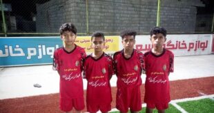 شرکت نونهالان فوتبالیست مسجدی کردر رضوی در تست تیم فولاد هرمزگان