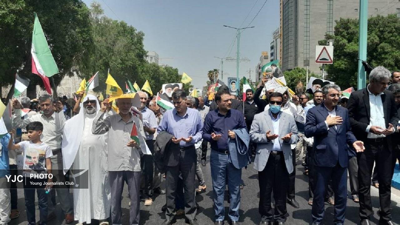 گزارش تصویری از راهپیمایی جمعه های خشم ونصر در بندرعباس