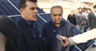 حسین افشین تبریز پیشتاز در طرح ملی نصب صفحات خورشیدی