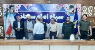 تجلیل از دکتر زارعی؛ داروساز جهادی و رئیس انجمن داروسازان هرمزگان در مسیر خدمت به زائران حسینی