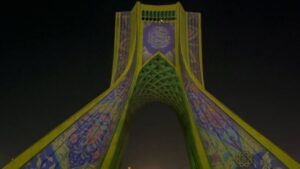 اجرای برج‌نگاره جدید در برج آزادی به مناسبت میلاد پیامبر (ص)