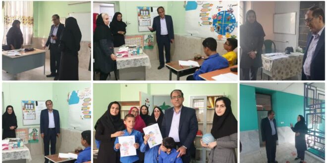 بازدید دکتر یگانه مدیر آموزش و پرورش ناحیه یک بندرعباس از مدارس استثنایی قائم و ایوب