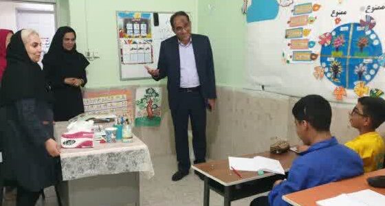 بازدید دکتر یگانه مدیر آموزش و پرورش ناحیه یک بندرعباس از مدارس استثنایی قائم و ایوب